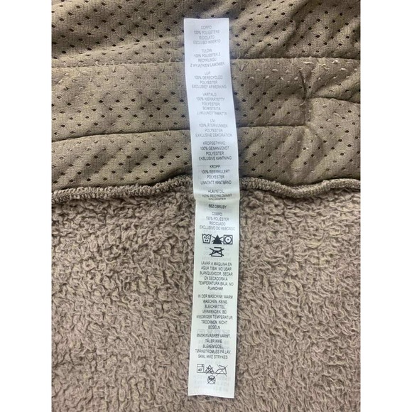 Patagonia Los Gatos Vest Men M Tan Fleece Sherpa Snap Button Pockets V-Neck - Picture 9 of 11